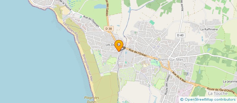 localisation de l'entreprise SCI SOMTEMPS à BRETIGNOLLES-SUR-MER