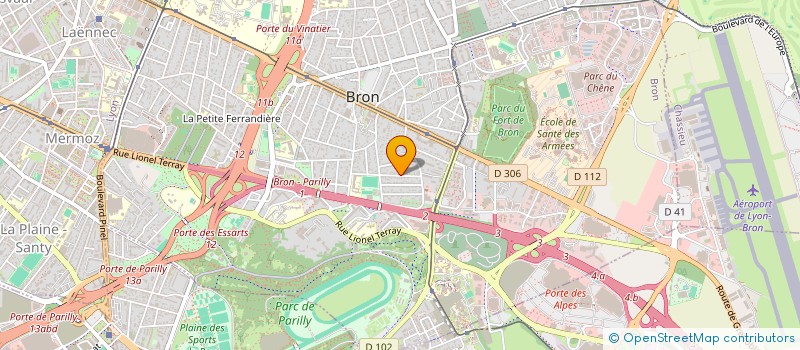 localisation de l'entreprise SCI SONAMAR  BRON