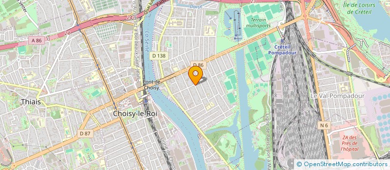 localisation de l'entreprise SCI SONARA  CHOISY-LE-ROI