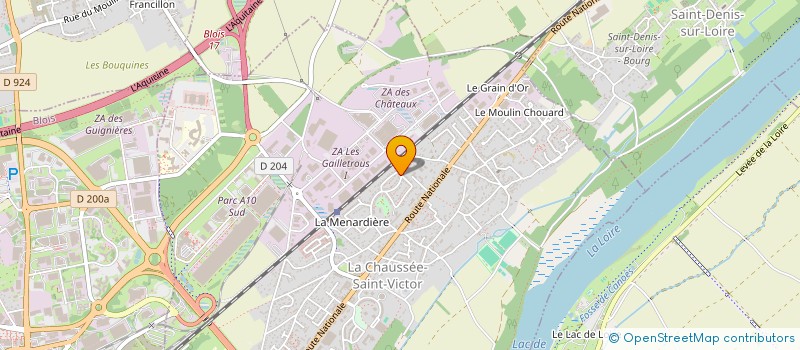 localisation de l'entreprise SCI SONASUN  LA CHAUSSEE-SAINT-VICTOR