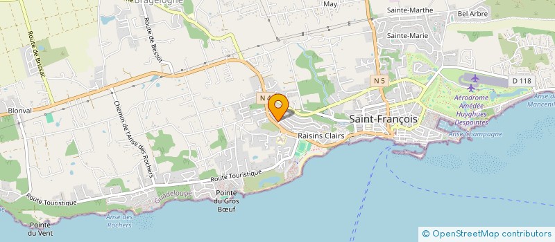 localisation de l'entreprise SCI SONGAE à SAINT-FRANCOIS