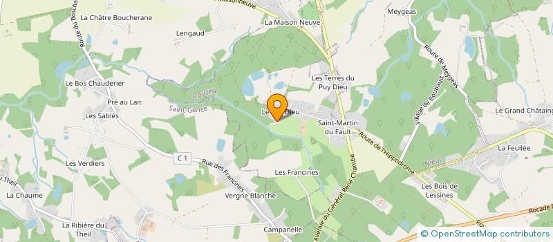 localisation de l'entreprise SCI SONI à COUZEIX