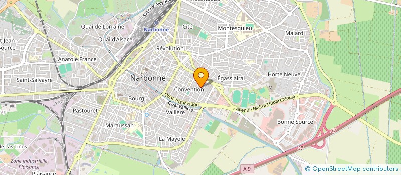 localisation de l'entreprise SCI SONIA  NARBONNE