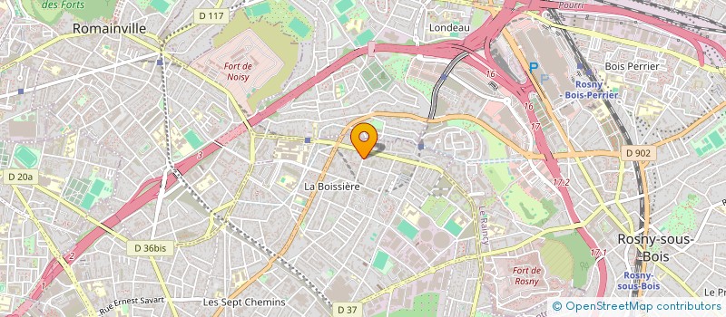 localisation de l'entreprise SCI SONIA à MONTREUIL