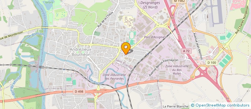 localisation de l'entreprise SCI SONMEZ IMMO  ANDREZIEUX-BOUTHEON