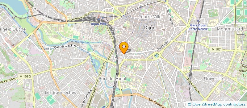 localisation de l'entreprise SCI SONODI à DIJON