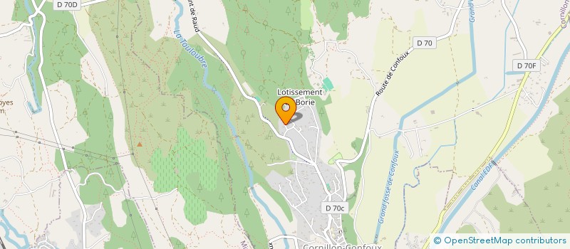 localisation de l'entreprise SCI SONOLAN à CORNILLON-CONFOUX