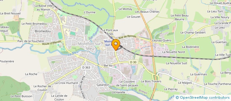 localisation de l'entreprise SCI SONRAPIDE  MONTFORT-SUR-MEU