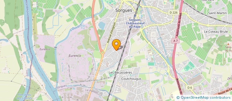 localisation de l'entreprise SCI SONRIER-BULBUL  SORGUES