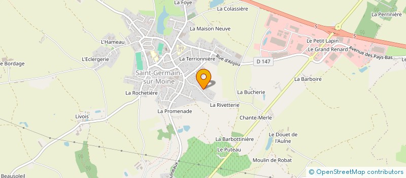 localisation de l'entreprise SCI SONROM à SEVREMOINE