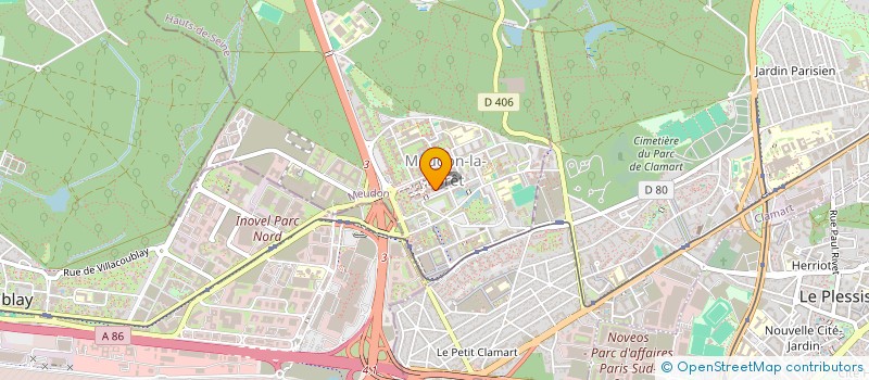 localisation de l'entreprise SCI SONTAG MEUDON LA FORET à MEUDON