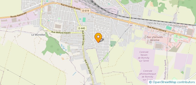 localisation de l'entreprise SCI SOPACAT à ROMILLY-SUR-SEINE