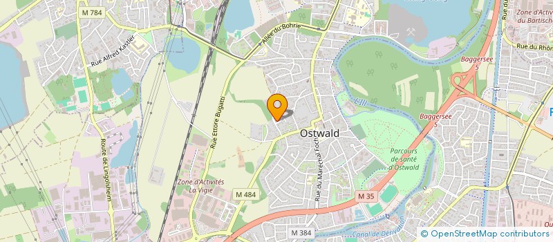 localisation de l'entreprise SCI SOPAT  OSTWALD