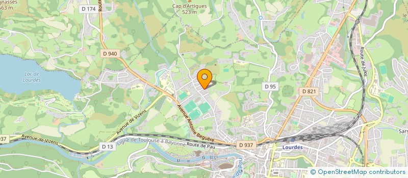 localisation de l'entreprise SCI SOPENA IMMOBILLIER  LOURDES