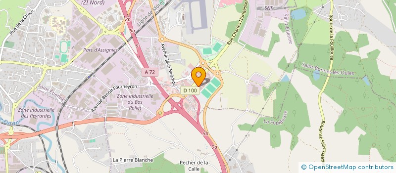 localisation de l'entreprise SCI SOPHALTESS  ANDREZIEUX-BOUTHEON