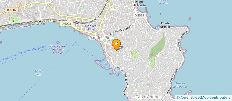 localisation de l'entreprise SCI SOPHANNE à ANTIBES