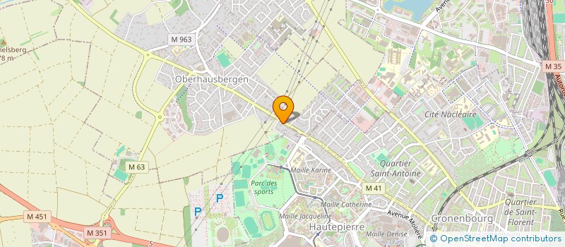 localisation de l'entreprise SCI SOPHAPHY  OBERHAUSBERGEN