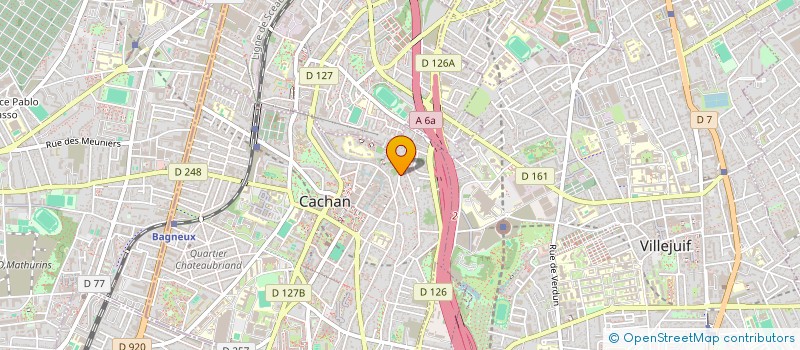 localisation de l'entreprise SCI SOPHAR  CACHAN