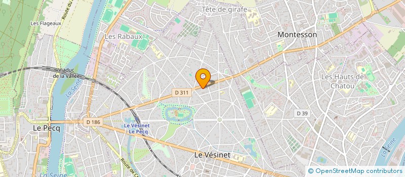 localisation de l'entreprise SCI SOPHART IMMO  LE VESINET