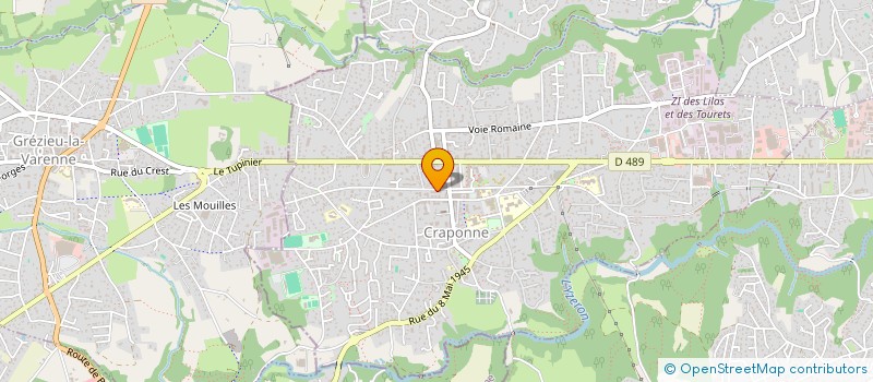 localisation de l'entreprise SCI SOPHI'S  CRAPONNE