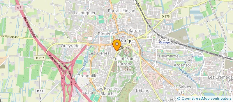 localisation de l'entreprise SCI SOPHIA  ORANGE