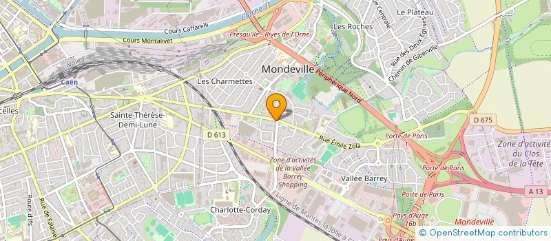 localisation de l'entreprise SCI SOPHIA à MONDEVILLE