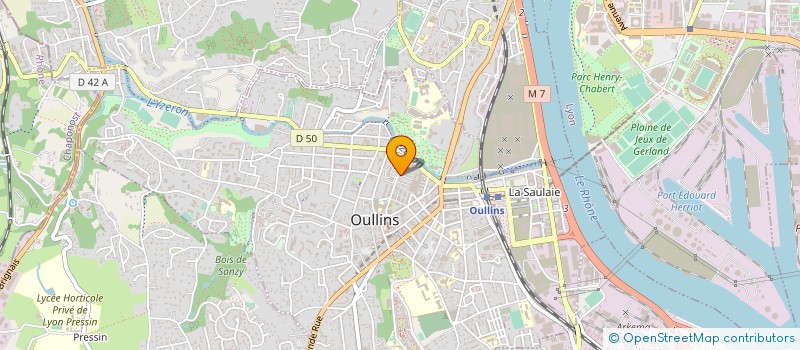 localisation de l'entreprise SCI SOPHIA  OULLINS-PIERRE-BENITE