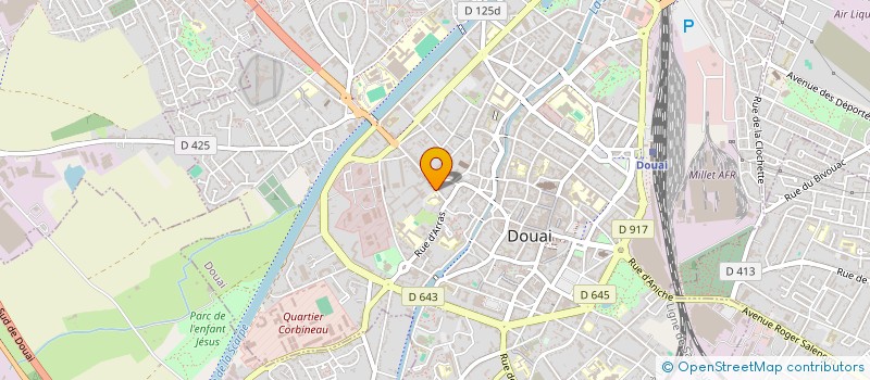 localisation de l'entreprise SCI SOPHIA à DOUAI