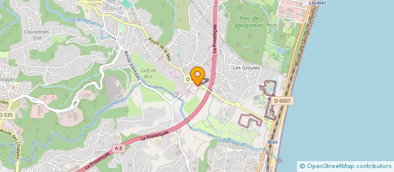 localisation de l'entreprise SCI SOPHIA INVEST  BIOT