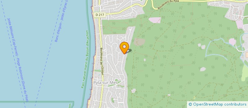 localisation de l'entreprise SCI SOPHIA-POLIS à LA TESTE-DE-BUCH