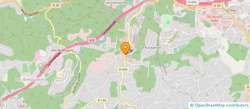 localisation de l'entreprise SCI SOPHIE à VALLAURIS