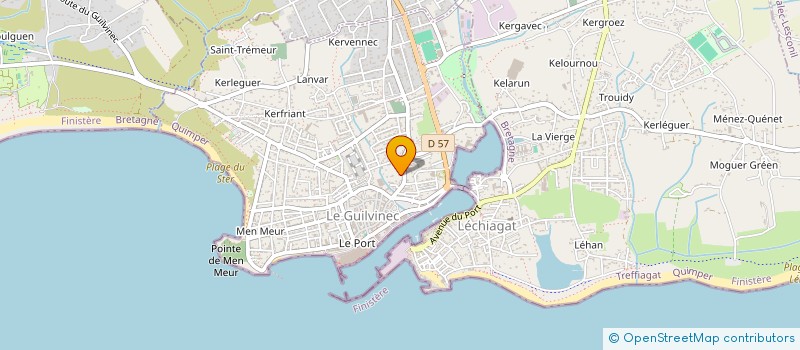 localisation de l'entreprise SCI SOPHIE  GUILVINEC