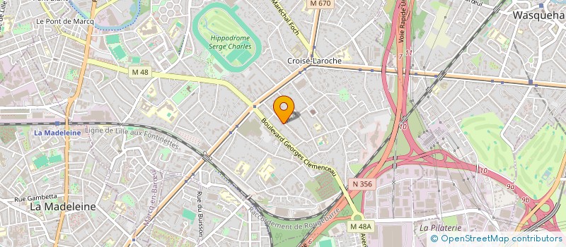 localisation de l'entreprise SCI SOPHIE à MARCQ-EN-BARŒUL