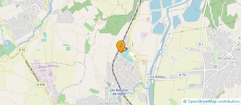 localisation de l'entreprise SCI SOPHIE B  LES MARTRES-DE-VEYRE