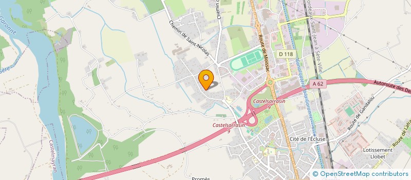 localisation de l'entreprise SCI SOPHIE JIN  CASTELSARRASIN