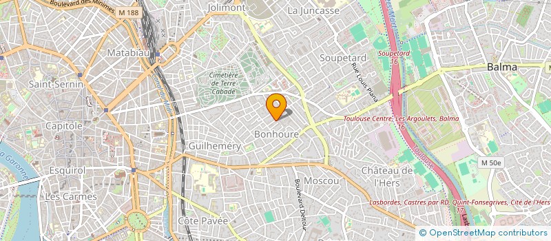 localisation de l'entreprise SCI SOPHIE OSTEOPATHIE à TOULOUSE