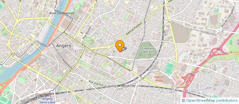 localisation de l'entreprise SCI SOPHIEANGERS à ANGERS