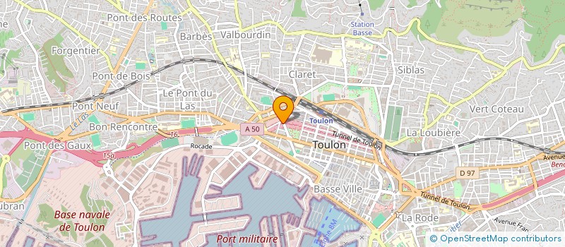 localisation de l'entreprise SCI SOPHIESOL  TOULON