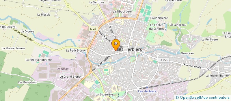 localisation de l'entreprise SCI SOPHIL à LES HERBIERS