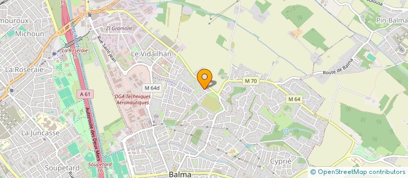 localisation de l'entreprise SCI SOPHIL  BALMA