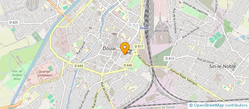 localisation de l'entreprise SCI SOPHIPRA à DOUAI
