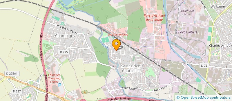 localisation de l'entreprise SCI SOPHIVES 2001  SAINT-BRICE-COURCELLES