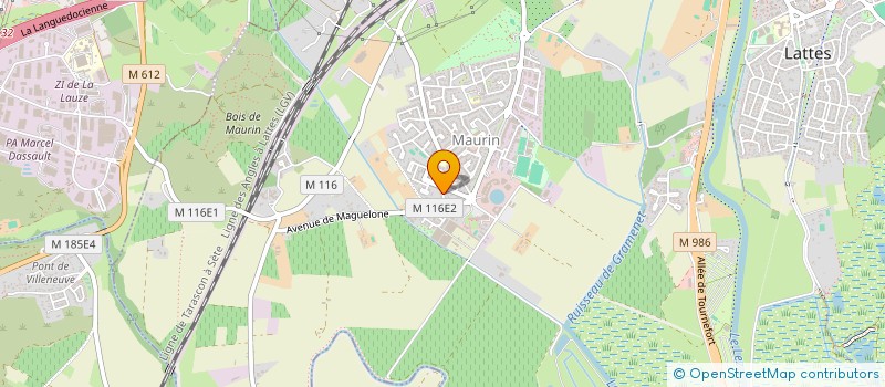 localisation de l'entreprise SCI SOPHMA à LATTES