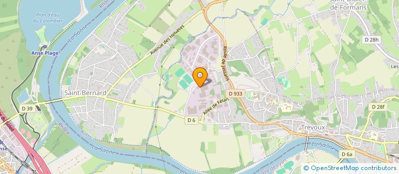 localisation de l'entreprise SCI SOPHOR  TREVOUX