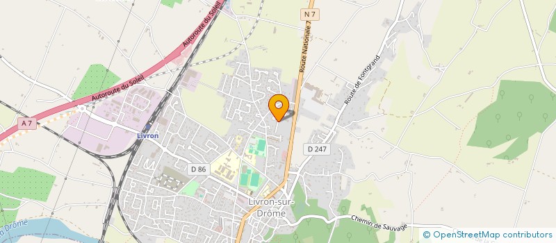 localisation de l'entreprise SCI SOPHORA  LIVRON SUR DROME