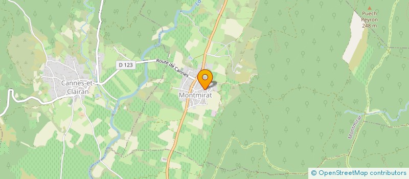 localisation de l'entreprise SCI SOPHORAS DE GUILHEM  CARNAS