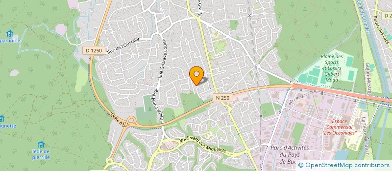localisation de l'entreprise SCI SOPHT à LA TESTE-DE-BUCH