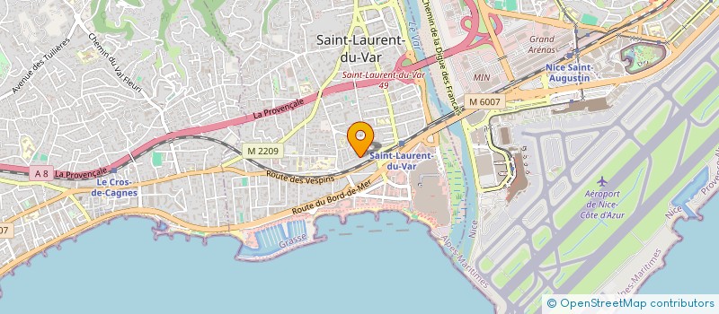 localisation de l'entreprise SCI SOPHYEN à SAINT-LAURENT-DU-VAR