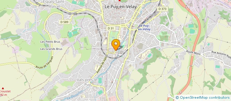localisation de l'entreprise SCI SOPI  BRIVES-CHARENSAC