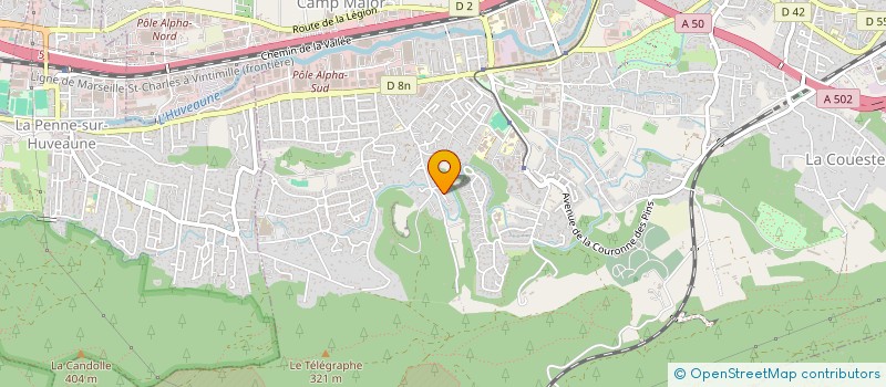 localisation de l'entreprise SCI SOPRADIM  AUBAGNE
